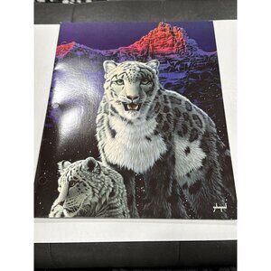 Vintage Mead Schimmel Wild Cat Tiger Space Mountain Folder BB19
